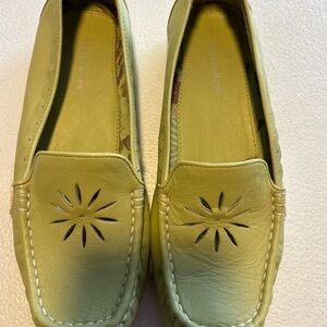 Naturalizer Light Green Leather Loafers
